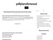 Tablet Screenshot of pdfplansforwood.com